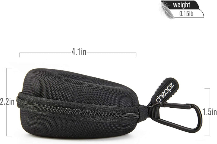 Cheopz Reise-Uhrenetui für Armbanduhren und Smart-Uhren bis 50 mm, Schwarz