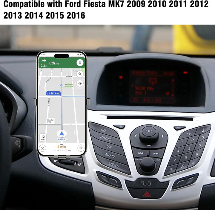 TTCR-II Kompatibel mit Ford Fiesta MK7 2009-2016 Handyhalterung | Fiesta MK7 Smartphone Halter Armat
