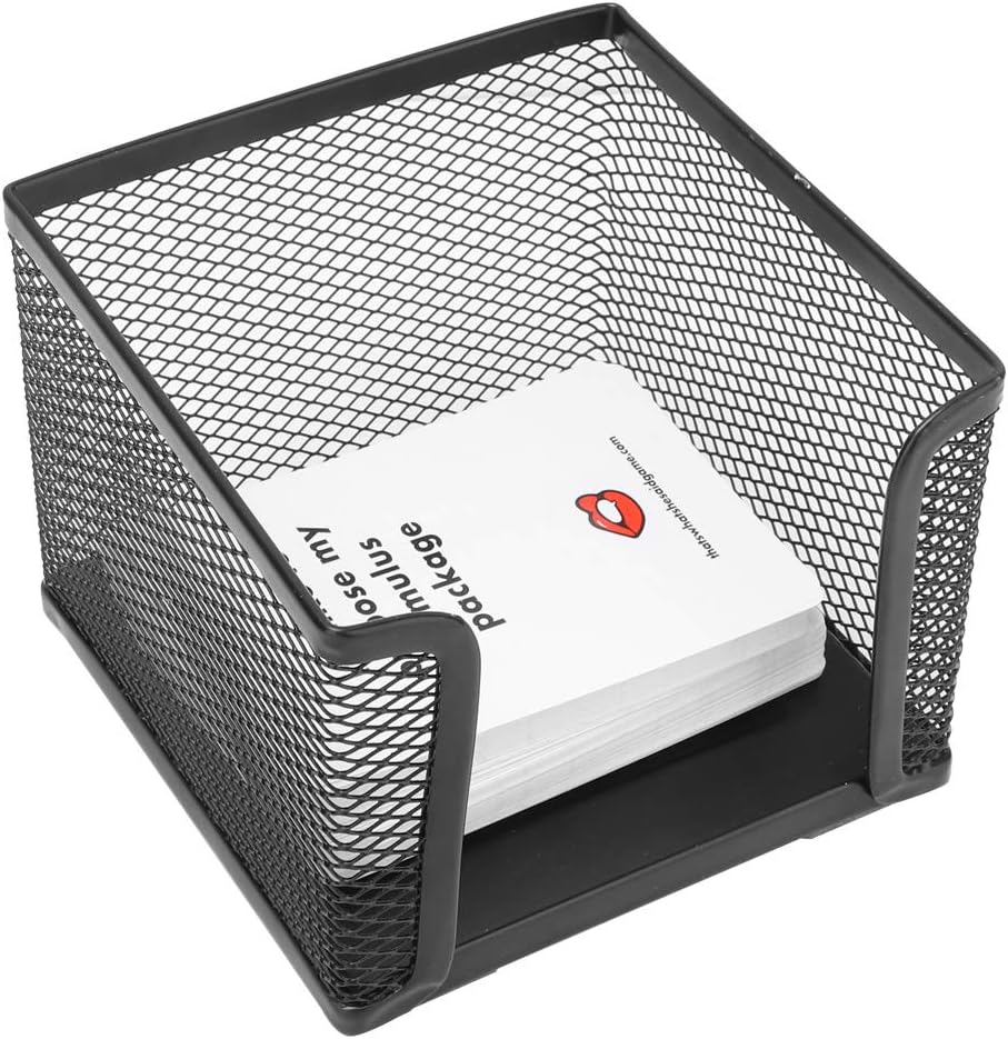 Cube Note Box Notizblock-Halter aus Netzstoff für Zuhause