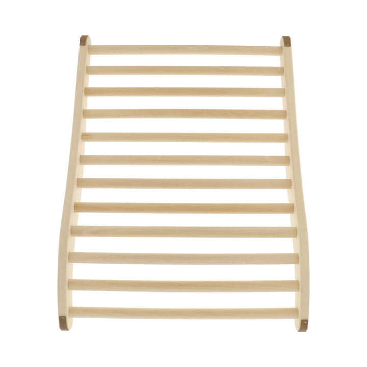 Gravidus XXL Sauna Rückenlehne 60cm ergonomische S-Form rutschfest aus unbehandelten Lindenholz für