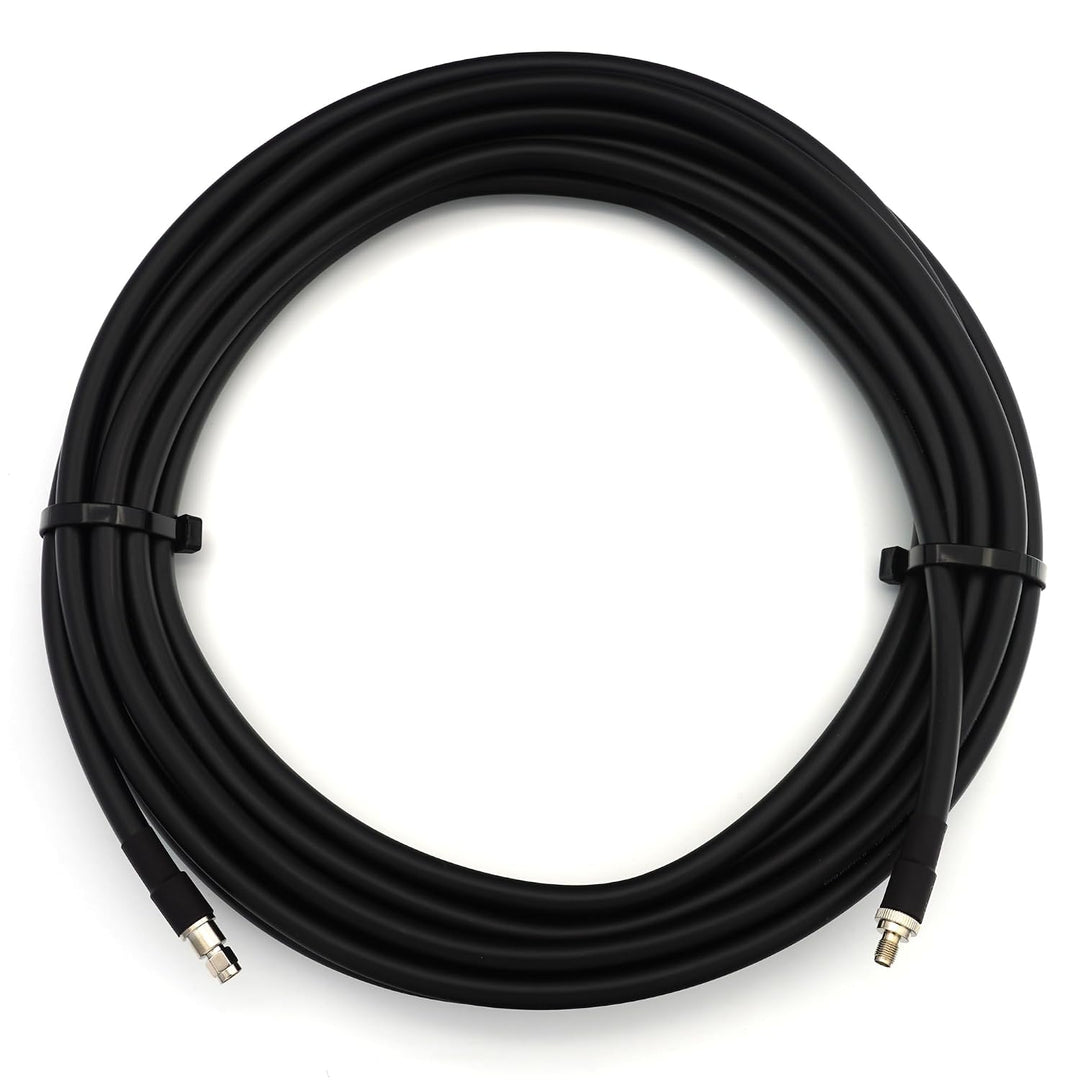 12m RP-SMA Stecker auf RP-SMA Buchse Koaxialkabel — Vollkupfer HF400 Flexibles Verlängerungskoax 50