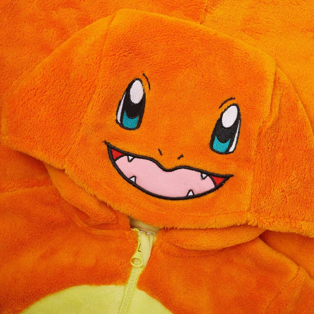 Pokemon-Einteiler mit Kapuze für Jungen oder Mädchen, Evoli, Gengar, Glumanda, Pikachu, Relaxo, Schi