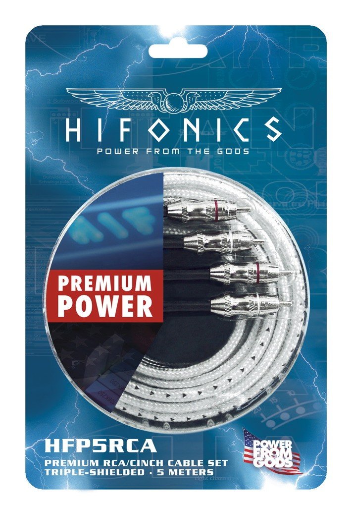 Hifonics HFP5-RCA - 5M Cinchkabel