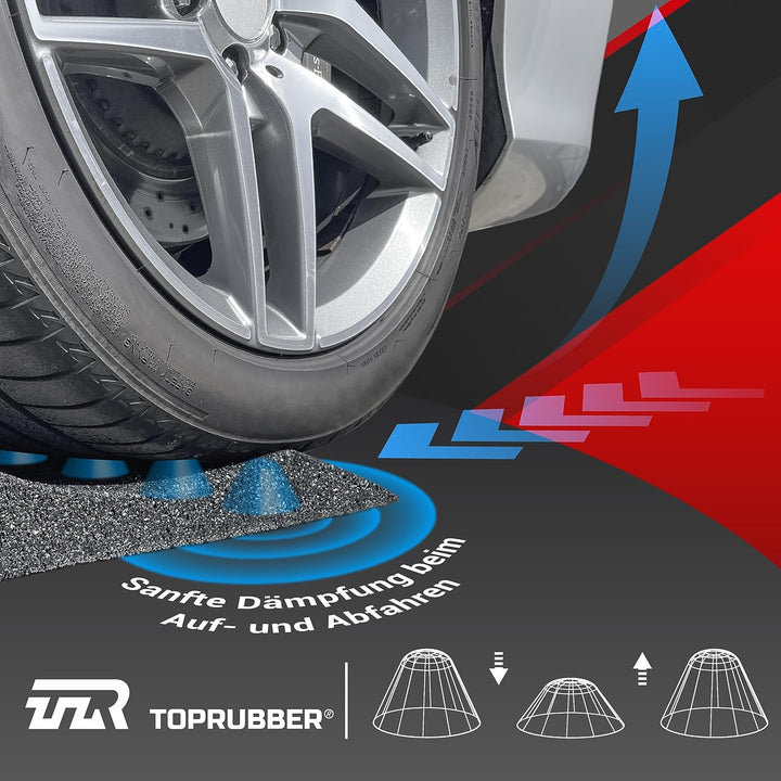 TopRubber® 4X Reifenschuh 300er Set in schwarz Reifenschoner aus Gummigran