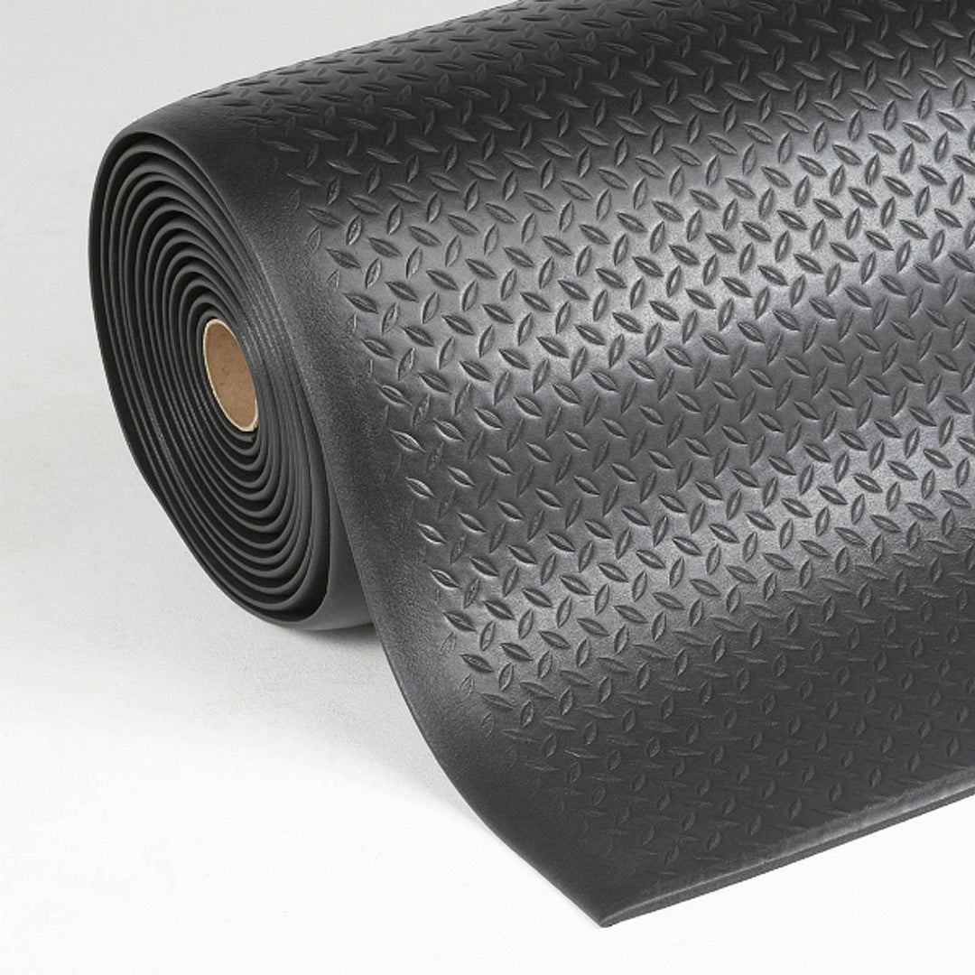 Floordirekt Anti Ermüdungsmatte, Stehmatte 90 x 250 cm Schwarz Robuste Arbeitsplatzmatte für Steharb