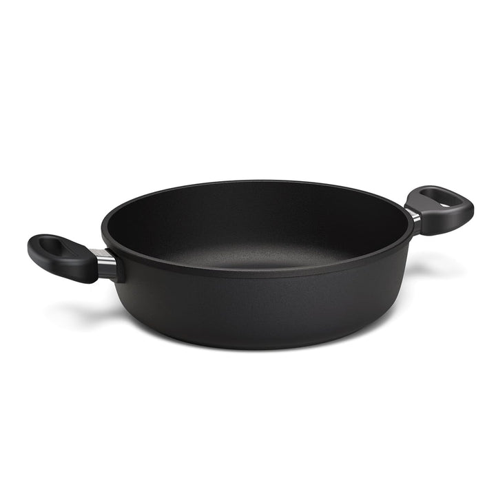 Hoffmann STONIQ Bräter rund Ø 28 cm, 3,3 l, Aluguss, PFAS Frei ohne Deckel, ohne Deckel