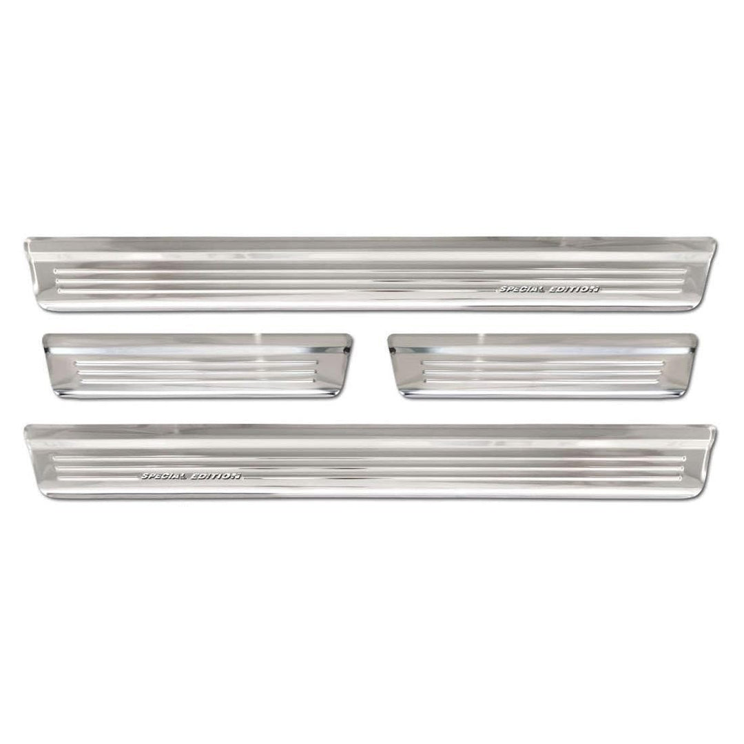 Avisa Silver INOX Door sill Protectors Compatible with Nissan Qashqai III 2021- - &