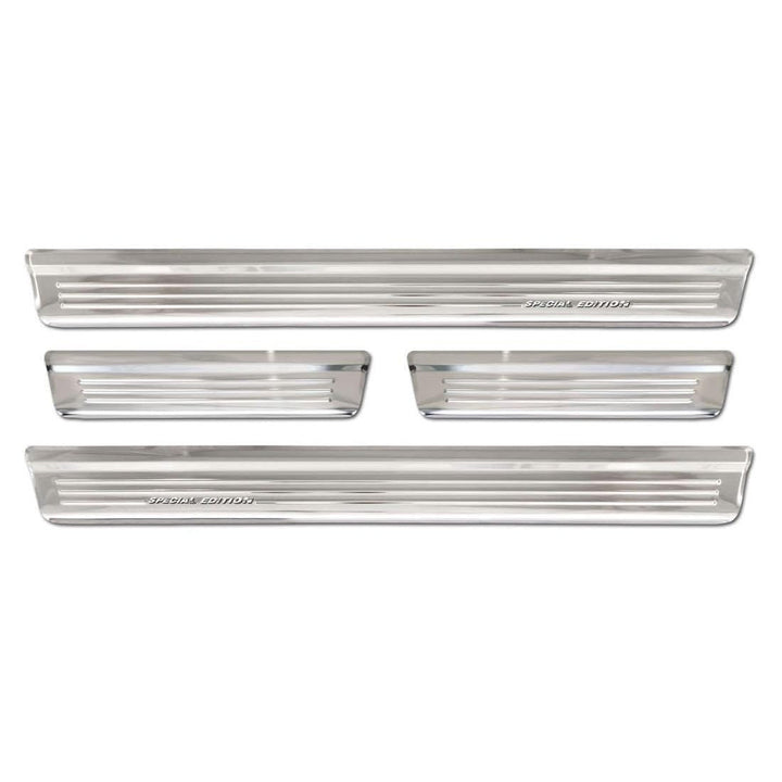 Avisa Silver INOX Door sill Protectors Compatible with Nissan Qashqai III 2021- - &
