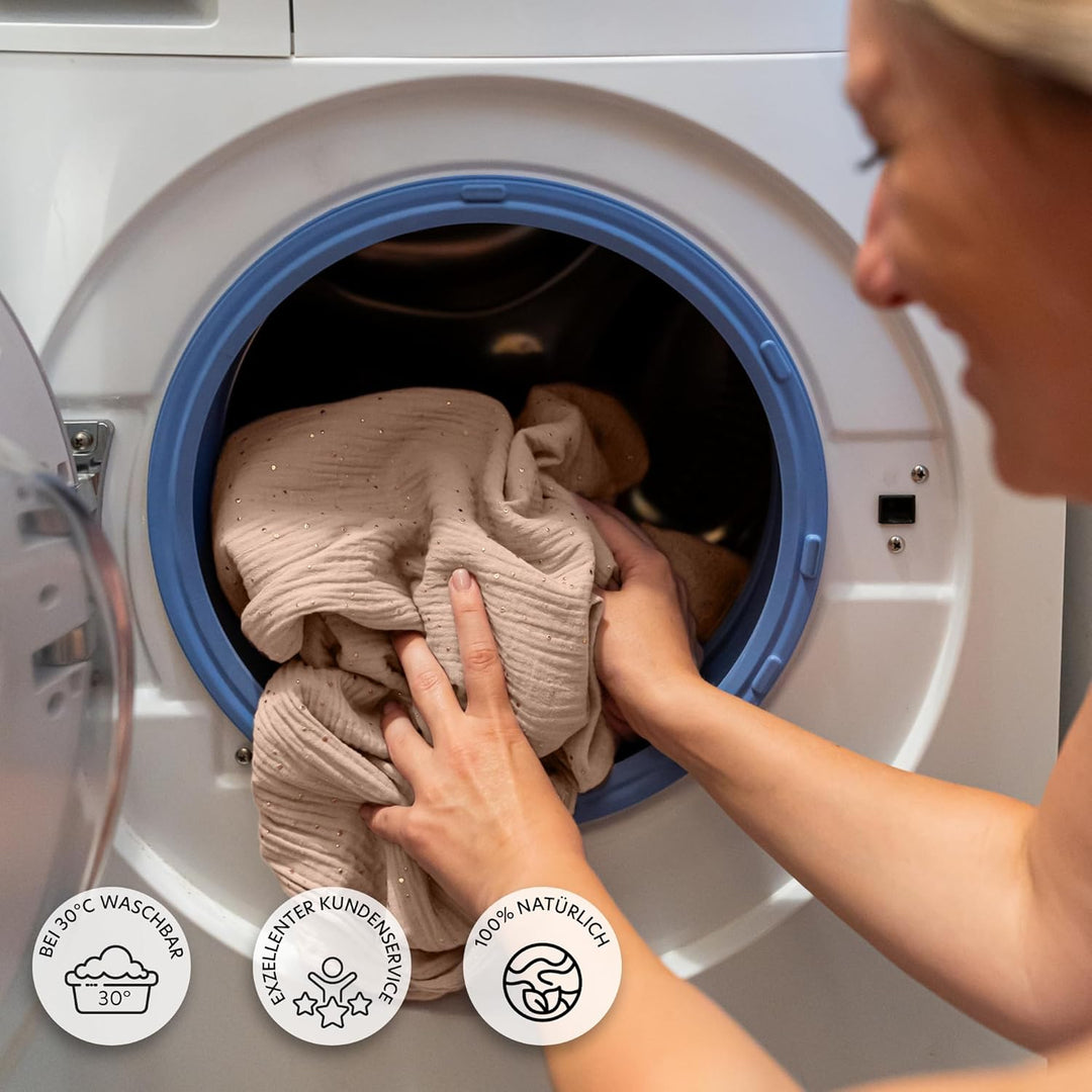 lilimaus Betthimmel Babybett mit Gold Applikation in 12 Farben [inkl. Himmelstange] - Himmel Babybet