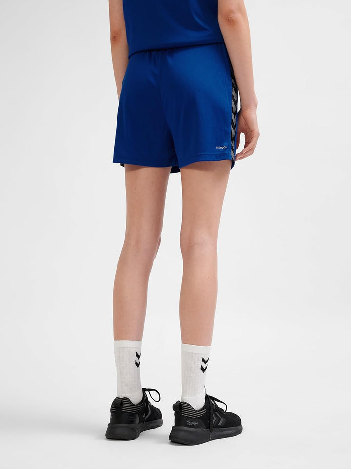 hummel Damen Shorts Hmlauthentic Pl Shorts Woman S Blau, S Blau