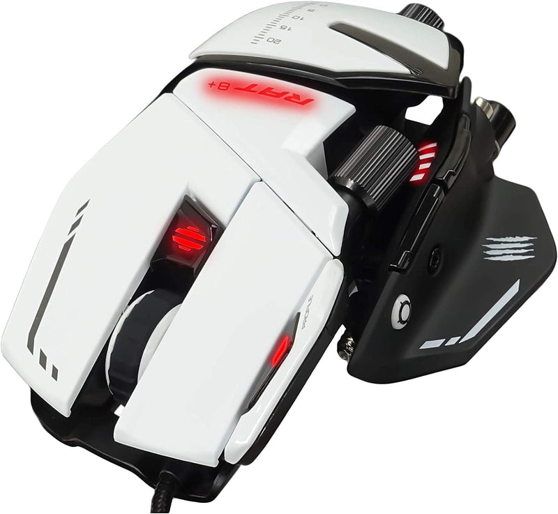 MadCatz R.A.T. 8+ Optical Gaming Mouse, White R.A.T. 8+ White