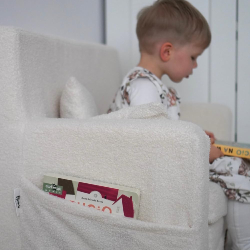 Flumi Personalisierte Kindercouch Kinder Sessel Sofa Schlafsofa jugendzimmer mit Gravur KINDERNAME S