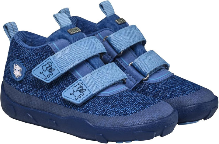 Affenzahn Barfussschuh Baumwolle Lucky Klettverschluss Vegan rutschfest Flexibel Reflektierend für d