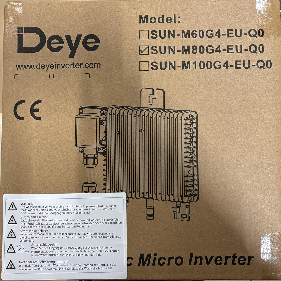 home Trends® SUN-M80G4-EU-Q0 800W Mikro Wechselrichter Neue Generation Externe Ralais Solar PV mit 5