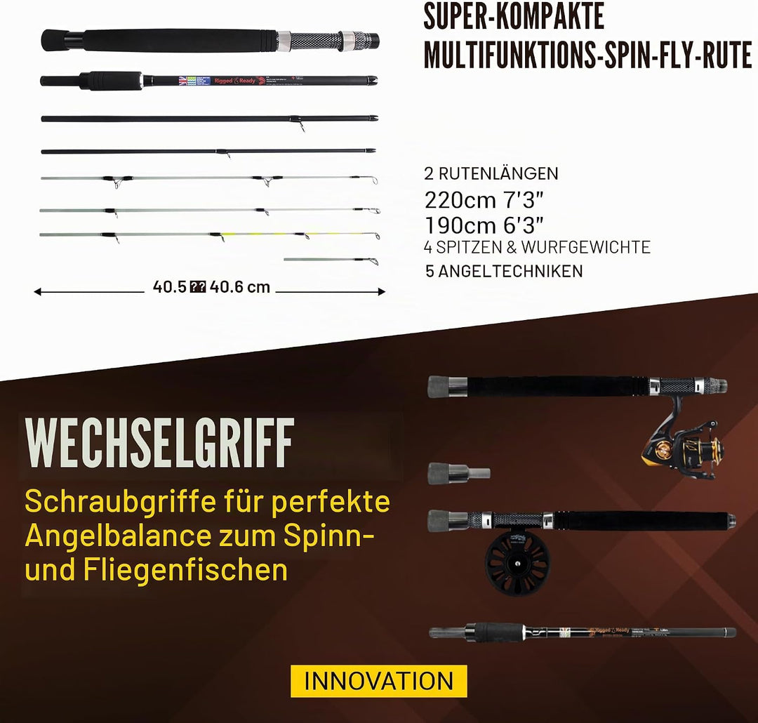 X5 Series Travel Fishing Rod &amp; Case (X5 Max, Travel &amp; Combo) - Nano-Carbon Fishing Rod Combinations