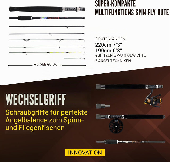 X5 Series Travel Fishing Rod &amp; Case (X5 Max, Travel &amp; Combo) - Nano-Carbon Fishing Rod Combinations