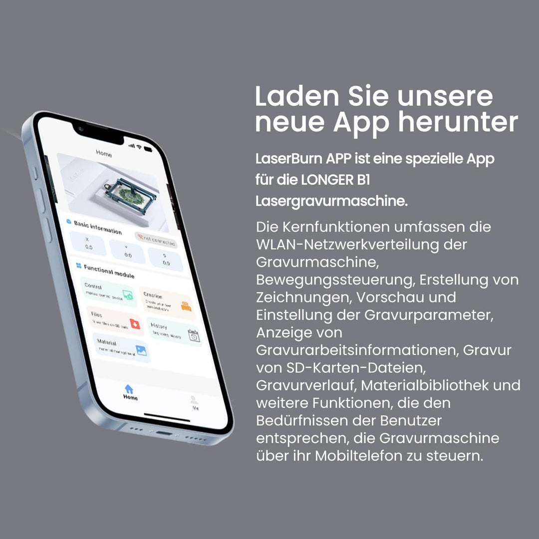 Longer Laser B1 20W – Lasergravierer mit automatischer Luftunterstützung, ideal für DIY-Arbeiten auf