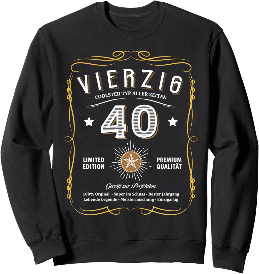 1981 Geburtstag Männer 40 Jahre Lustig 40er 40 Geburtstag Sweatshirt