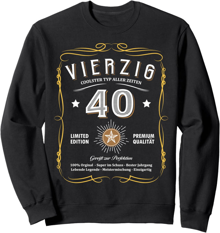 1981 Geburtstag Männer 40 Jahre Lustig 40er 40 Geburtstag Sweatshirt