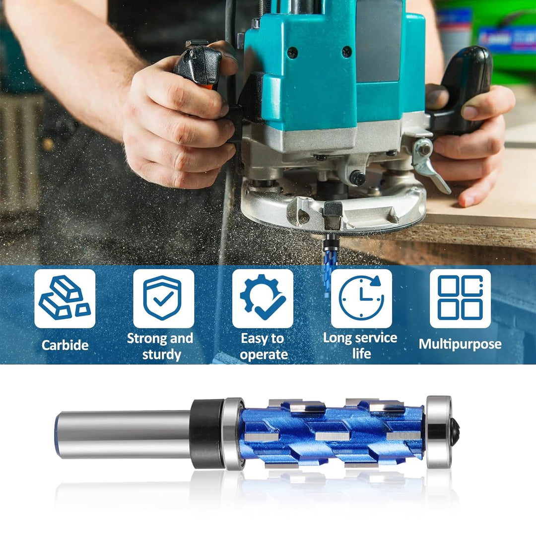 Flach Trimmen Fräser Bit 1/2" Schaft, Flach Trimmen Fräser Bits, Doppellager Spiral Trimmen Werkzeug