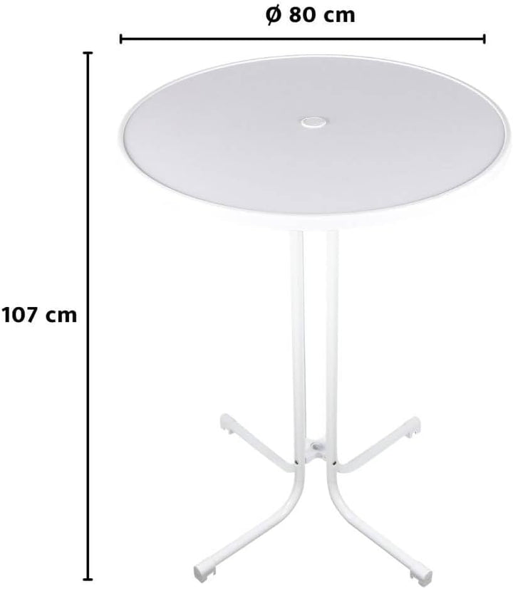 Eigentlich Stehtisch klappbar, Eventtisch Durchmesser 60/80 cm, optionale Husse, Partytisch Höhe 107