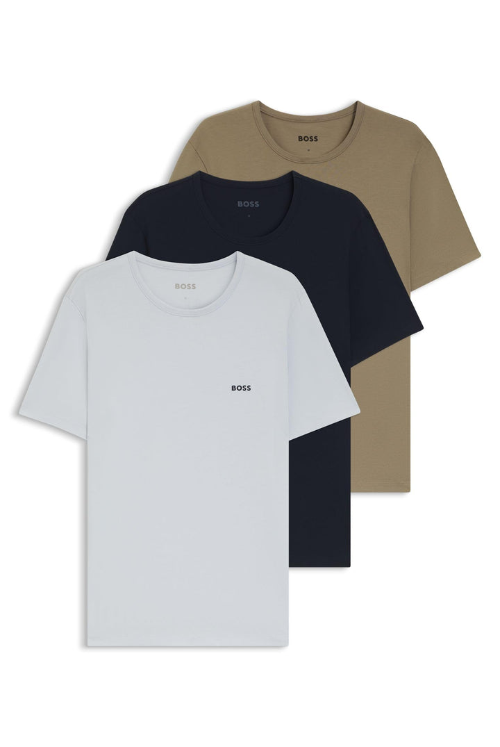 BOSS Herren Tshirtrn 3p Classic 10267939 0 Underwear_T_Shirt (1er Pack) S Open Miscellaneous 972, S