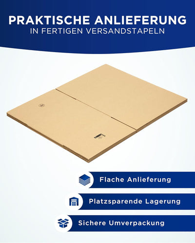 15 Kartons in 500 x 400 x 300 mm für DPD und DHL Versand 2-wellig