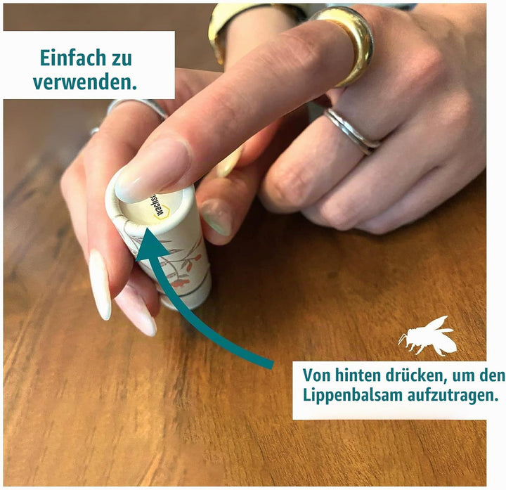 Wachsmann - leere Lippenstifthülsen - Lippenbalsam Behälter aus Pappe - 10 Stück | 10 ml Lippenstift
