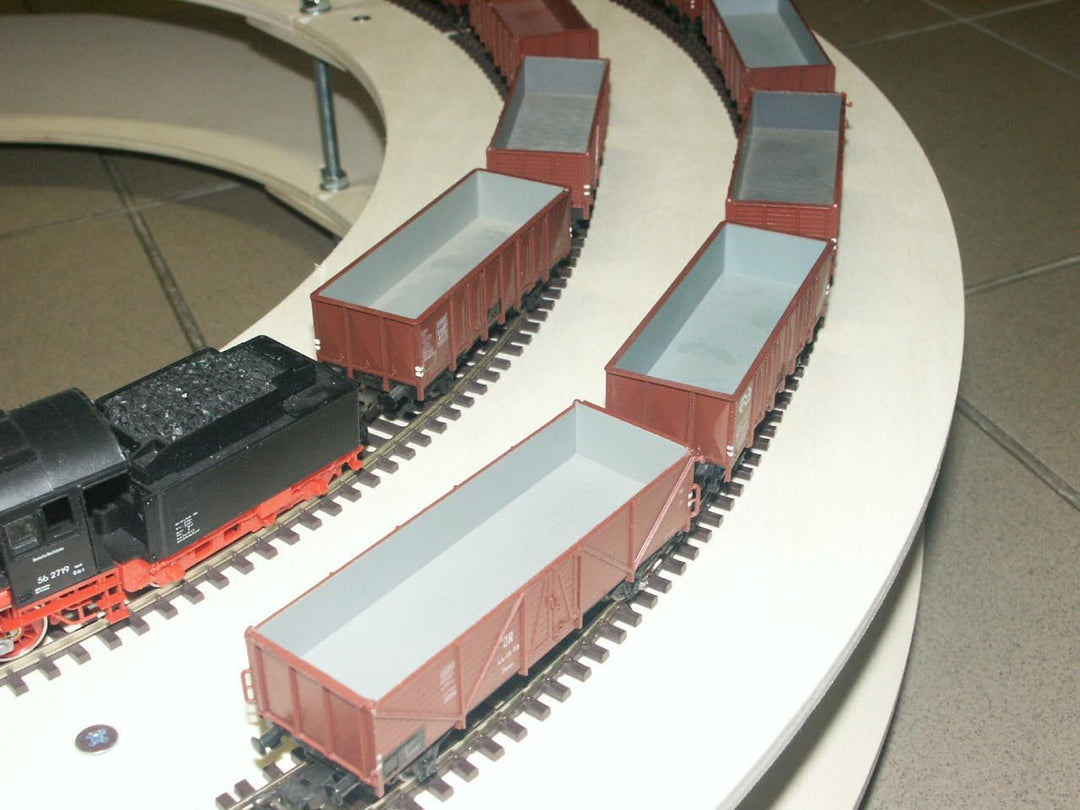 Zweispur Gleiswendel für Spur H0 für Modelleisenbahn 3,5 Ebenen + Anfahrten