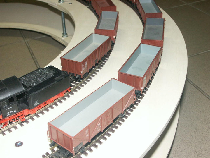 Zweispur Gleiswendel für Spur H0 für Modelleisenbahn 3,5 Ebenen + Anfahrten