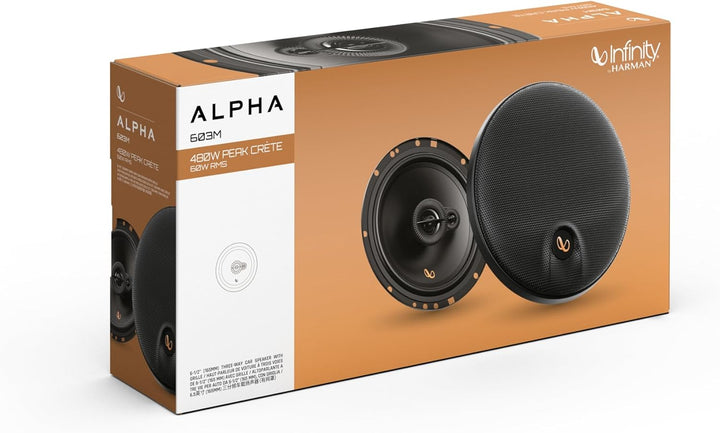 Infinity Alpha 603M 3-Wege Koaxial Lautsprecher Auto 16,5cm, 6,5 Zoll, von Harman Kardon Car HiFi mi