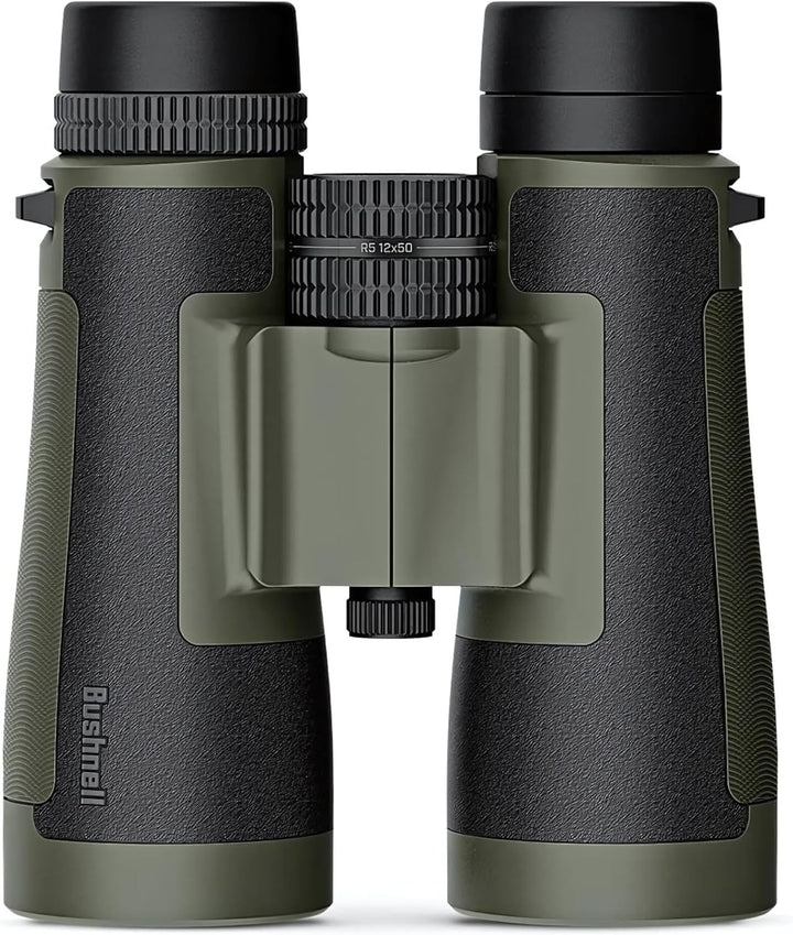 Bushnell R5 12x50 Fernglas mit Vault Lite Bino Brustgeschirr, Phase 3 Beschichtungen, Dielektrische
