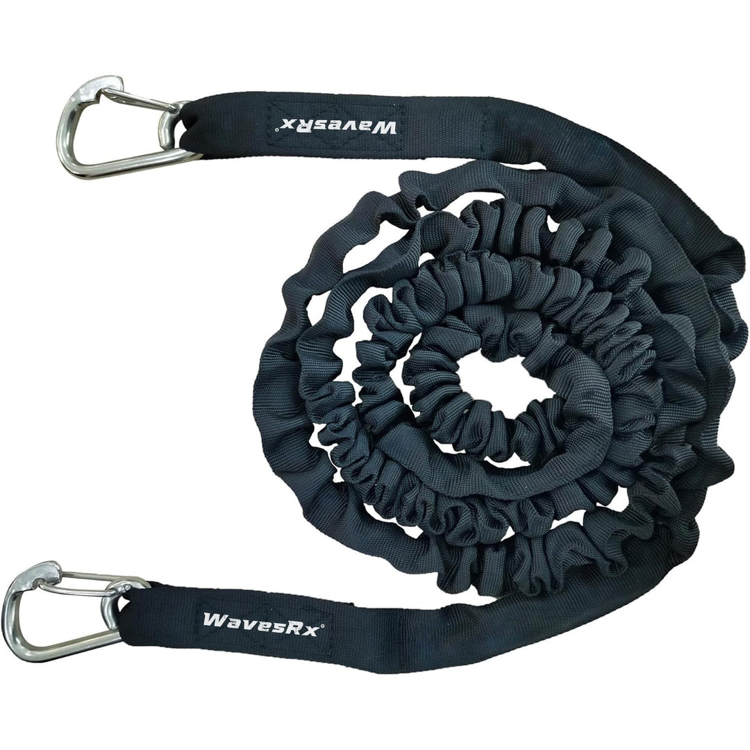 WAVESRX AnchorMate Bungee Line | Bungee-Ankerleinen für Boote, Jetskis und Kajaks (7-14 Black) 7-14