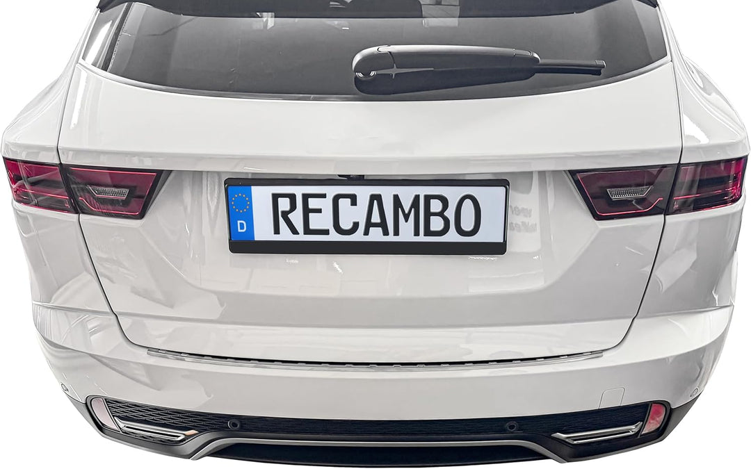 RECAMBO Ladekantenschutz Edelstahl kompatibel für Jaguar E-Pace | X540 | BJ ab 2017 - Hochglanz poli