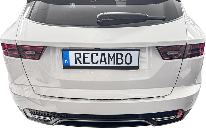 RECAMBO Ladekantenschutz Edelstahl kompatibel für Jaguar E-Pace | X540 | BJ ab 2017 - Hochglanz poli