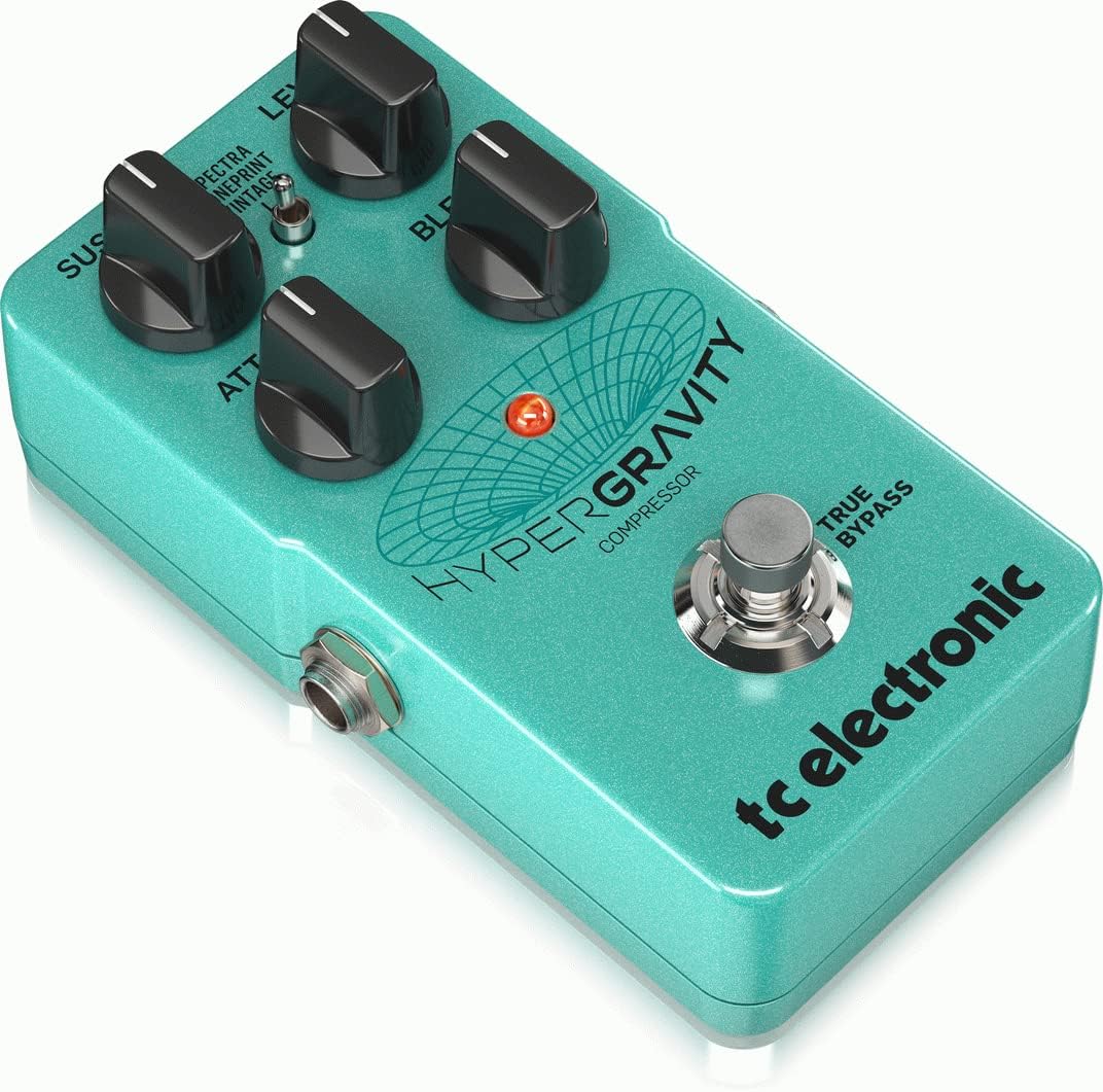 TC Electronic HYPERGRAVITY COMPRESSOR Aussergewöhnliches Multiband-Kompressionspedal mit Vintage Com
