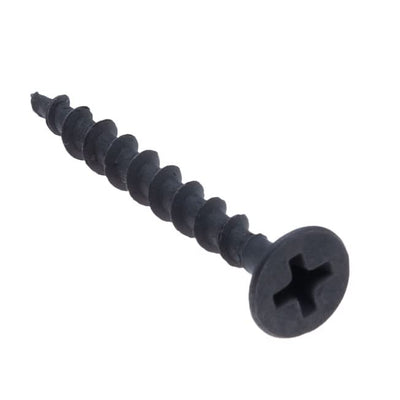 3.5x41mm Schwarze Trockenbauschrauben, Selbstschneidend, Phillips-Senkkopf, Grobgewinde, Scharfer Pu