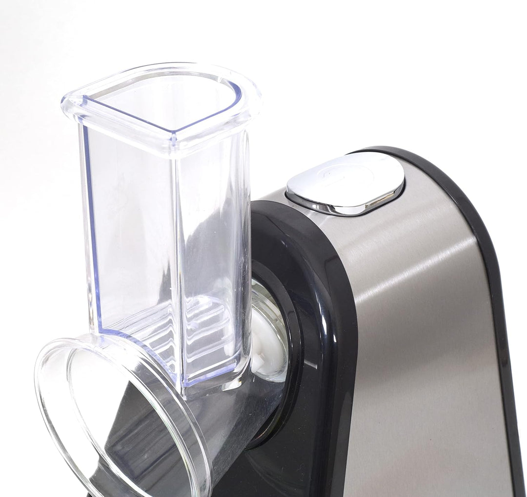 Zilan Gemüseschneider, elektrisch, 4 in 1, Raspeln, Schaben, Mandoline, Gemüse, Obst, 200 W