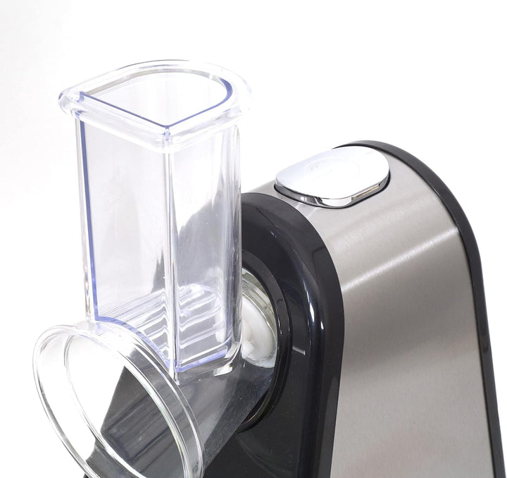 Zilan Gemüseschneider, elektrisch, 4 in 1, Raspeln, Schaben, Mandoline, Gemüse, Obst, 200 W