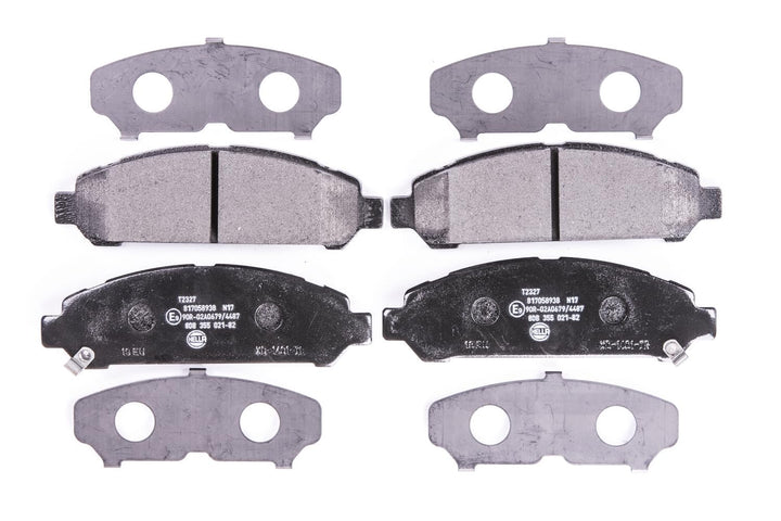 HELLA PAGID 8DB 355 021-821 Bremsbelagsatz - T2327 - Dicke/Stärke: 18.7mm - Bremssystem: Advics - mi