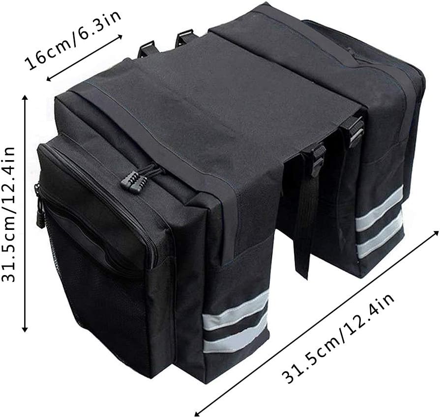 Yhuasia Fahrradtasche Gepäckträger, Kofferraumtasche, Doppeltasche, Fahrradtasche, Doppeltasche, für
