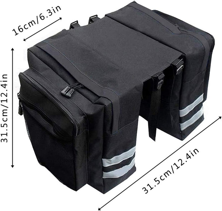 Yhuasia Fahrradtasche Gepäckträger, Kofferraumtasche, Doppeltasche, Fahrradtasche, Doppeltasche, für