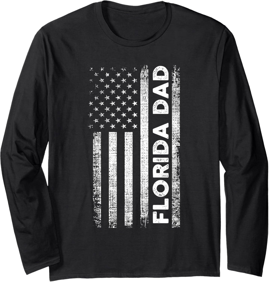 Florida Dad State of America Papa Langarmshirt