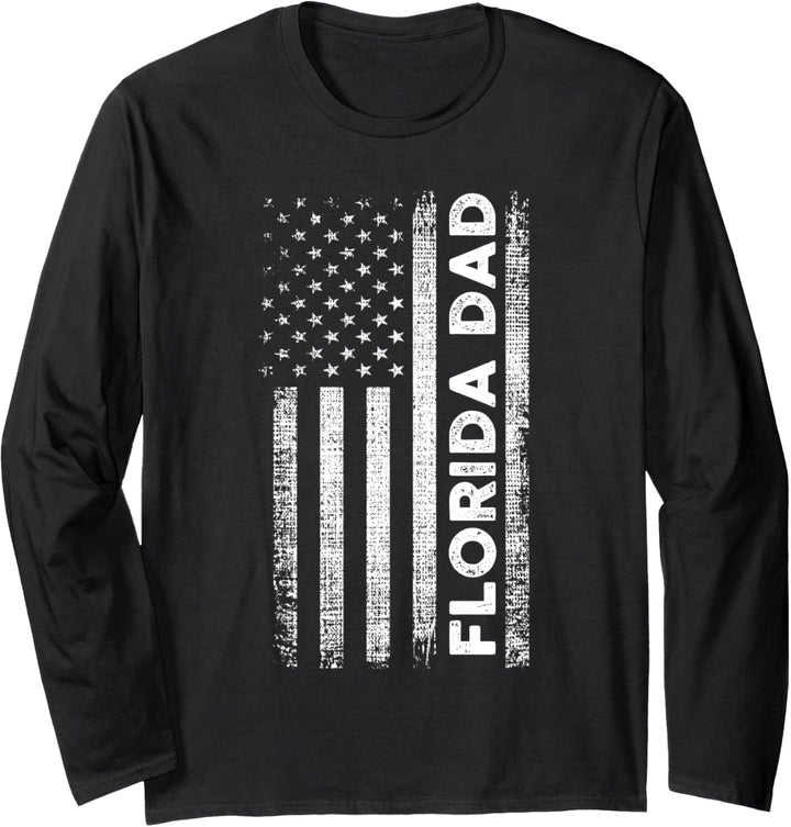 Florida Dad State of America Papa Langarmshirt