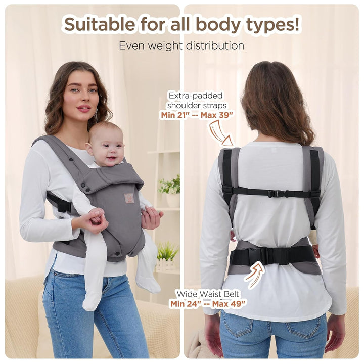 GAGAKU Babytrage für Babys Kleinkinder, Einfach zu Tragen Gesicht in Gesicht nach Vorne und Hinten T