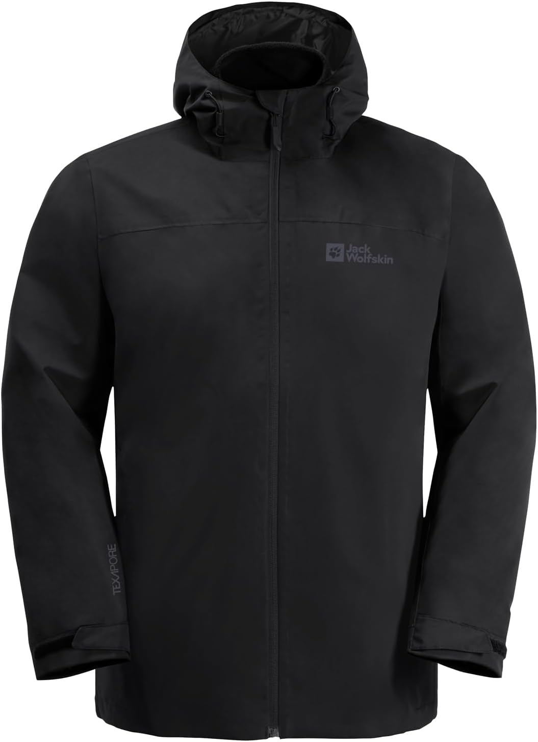 Jack Wolfskin Herren Taubenberg 3in1 Jacket Mantel (1er Pack) XL Schwarz, XL Schwarz