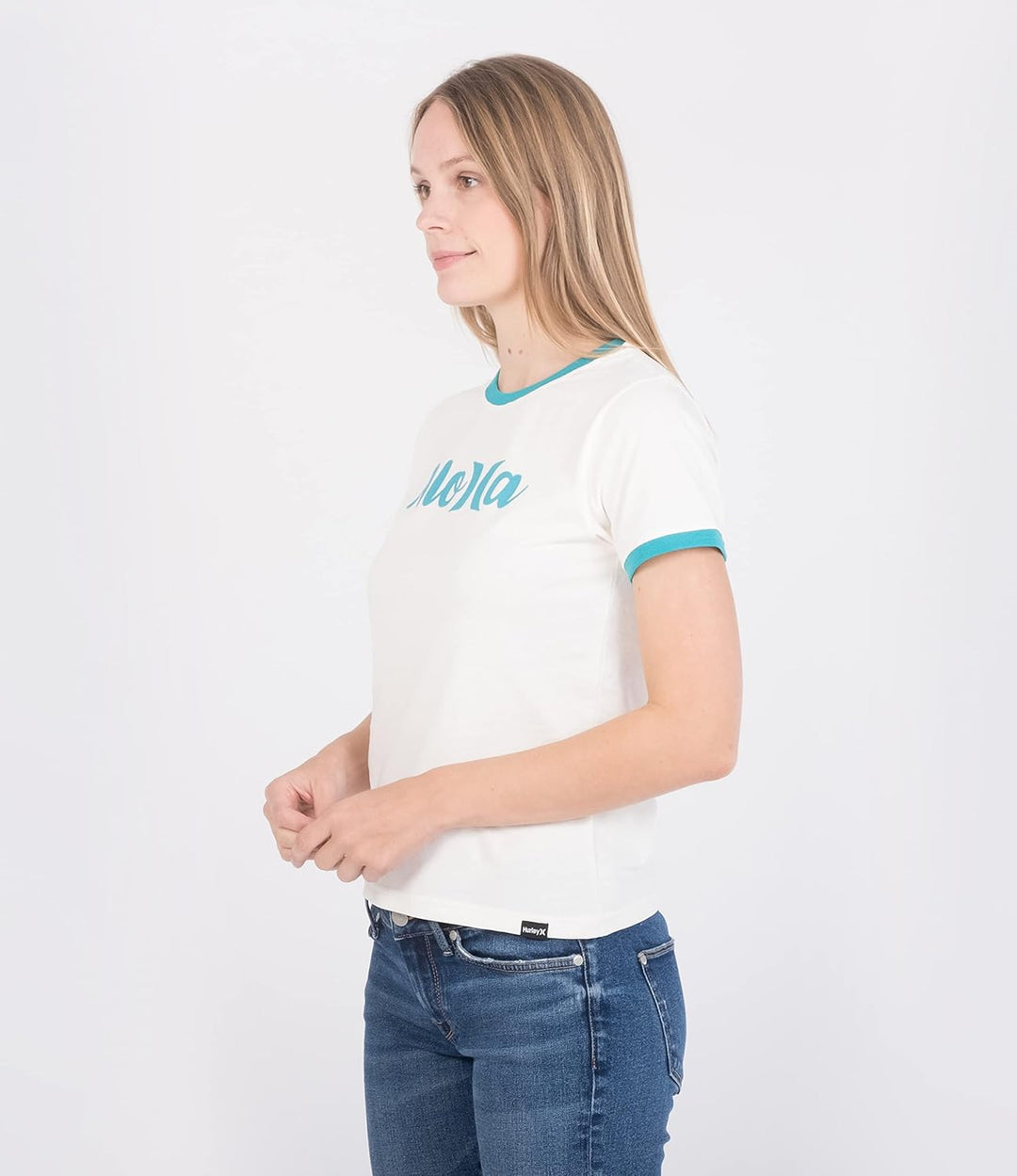 Hurley Damen W Oceancare Aloha Ss Tee T-Shirt XS Marshmallow, XS Marshmallow