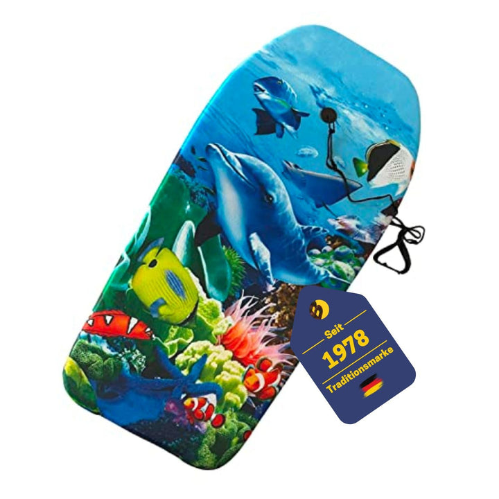 BEST SPORTING Bodyboard Kinder – Leichtes Surfbrett für Strand, Meer & Schwimmbad | 92 x 46 x 5 cm |