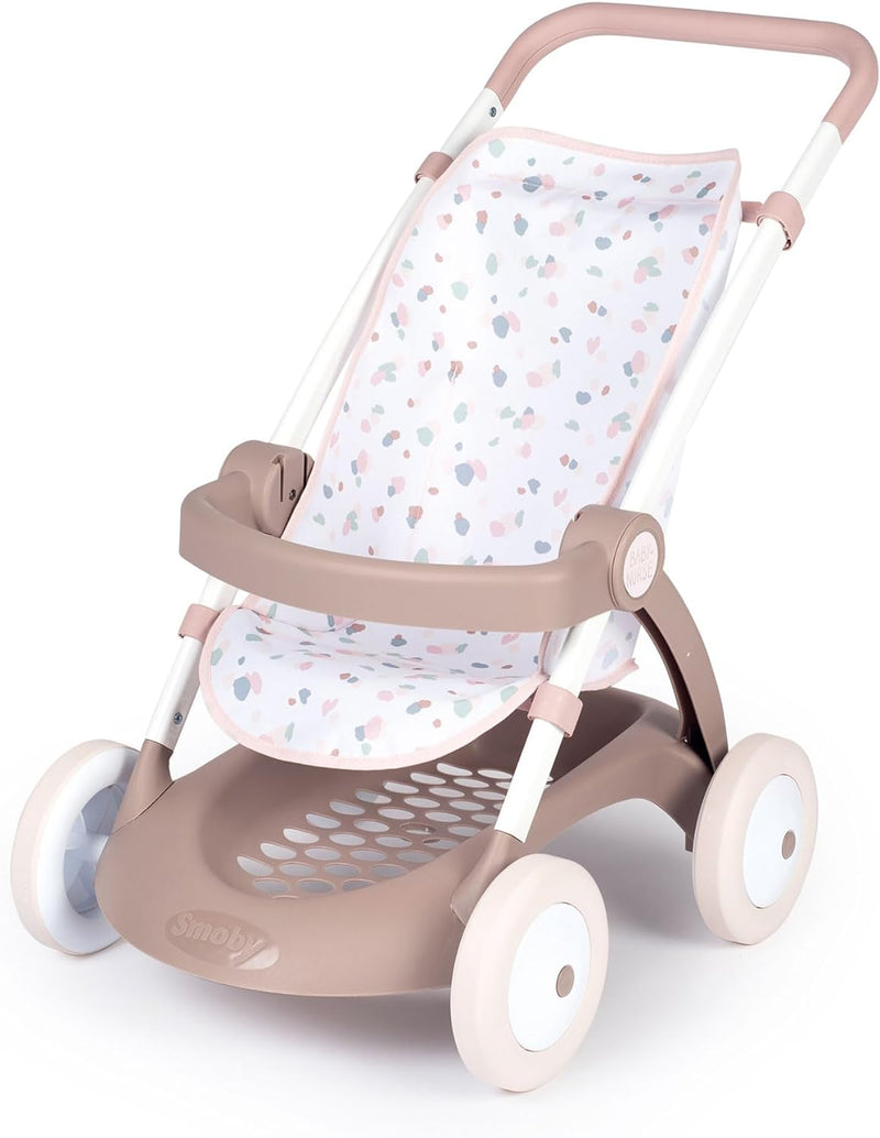 Smoby - Baby Nurse Puppenwagen - trendiger Puppenwagen für dein Püppchen bis 42 cm, mit waschbarem S