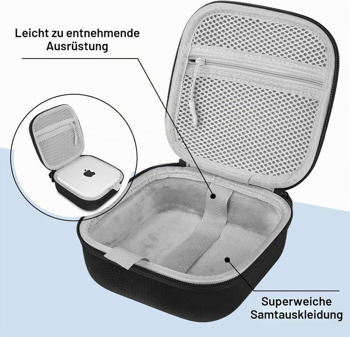 Schutzhülle für Apple Mac mini M4 / M4 Pro Zubehör, Reise-Schutzhülle,wasserdichte und Stossfeste Ro